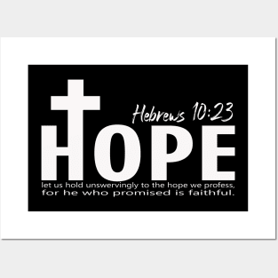 hebrews 10:23 Posters and Art